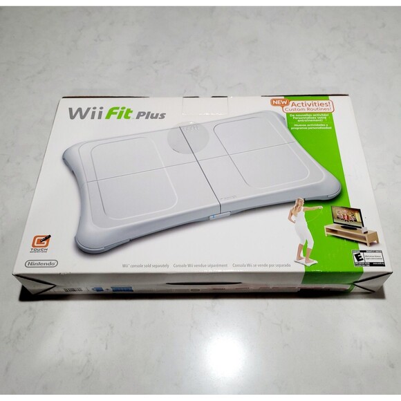 NINTENDO Wii Fit Plus Balance Board W/ Box Tested Working Board Only NO Game EUC - Picture 1 of 16